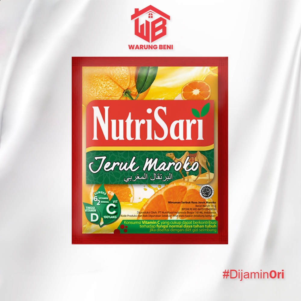 

NutriSari Jeruk Maroko - Minuman Segar Bervitamin (40 Sachet)