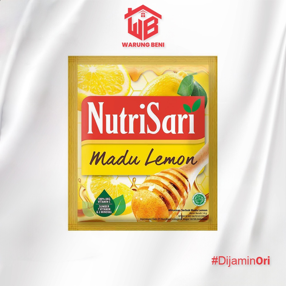 

NutriSari Madu Lemon - Minuman Segar Bervitamin (40 Sachet)