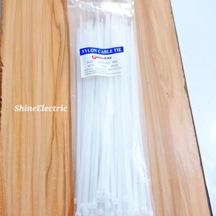 

Kabel Tis Nylon 3.6x250mm Nilon Ties Panjang 25cm 25 cm 3,6 x 250 mm