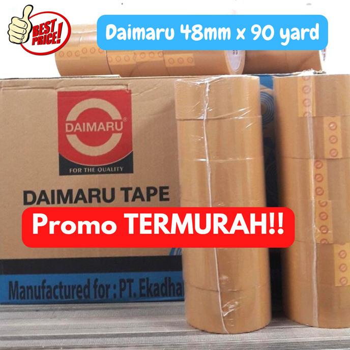 

6 Pcs Lakban Daimaru 48Mm X 90 Yard Opp Tape Kode 912