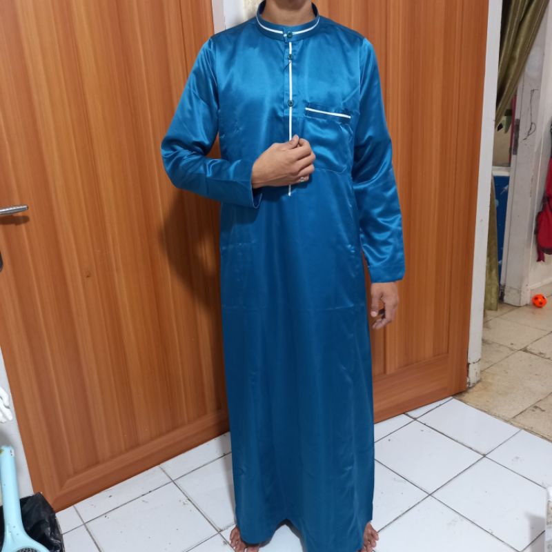 Gas Cowok / Jubah Pria / Gas Pria / Jubah Gas Putih/ Jubah Arab / Jubah Laki-Laki / Gas Jubah Pria /