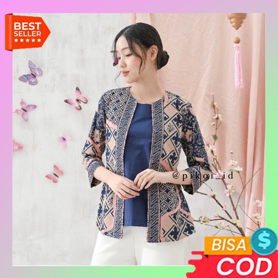 Baju Kondangan Ibu2 Atasan Batik Fashionable Baju Batik Wanita Atasan Kerja Casual Blouse Cewek Keki