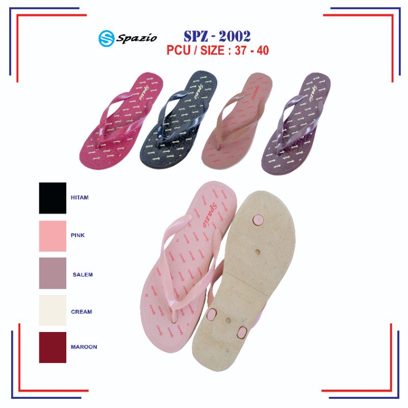 Sandal japit cewek spazio 2002 tanpa lem awet simpel