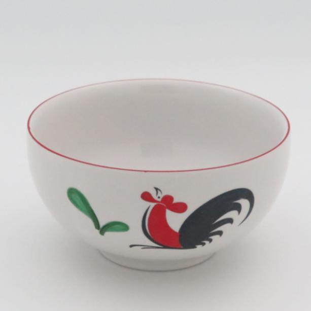 Kopin Mangkok Keramik Motif Ayam Jago 6 Inch (Isi 6Pcs) Kode 982