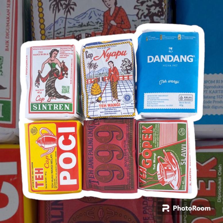 

Hot Sale Paket 6 Combinasi teh solo sintren nyapu 999 gardoe gopek dandang wedangan angkringan solo viral ginasthel/teh racik solo wedangan hik/kombinasi 6 teh angkringan solo Hadiningrat .,