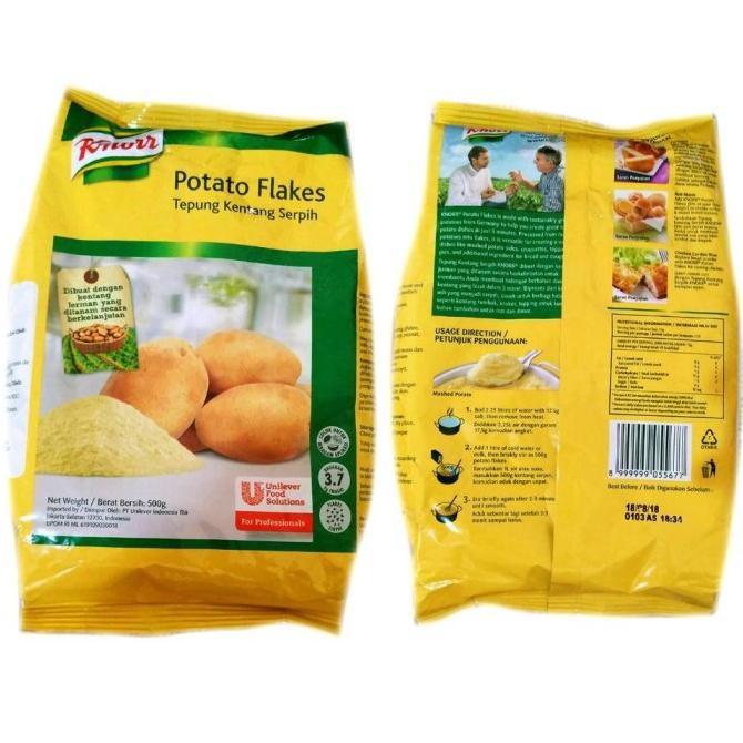 

(Satuan) Knorr Knoor Tepung Kentang Potato Flakes 500 Gr 500Gr Ready Stok zp 1211