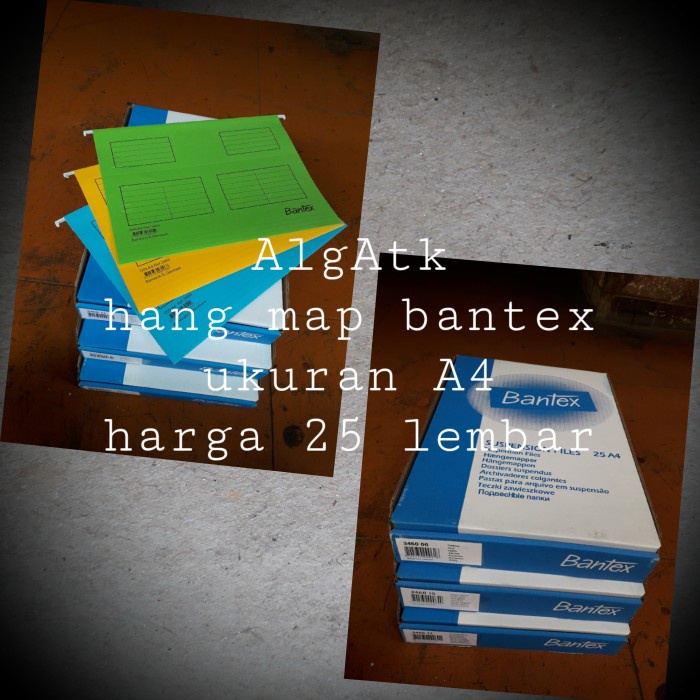 

Baru Suspension File Hang Map Bantex No Ref 3460 Size A4 Isi 25 Lembar. Terbaik