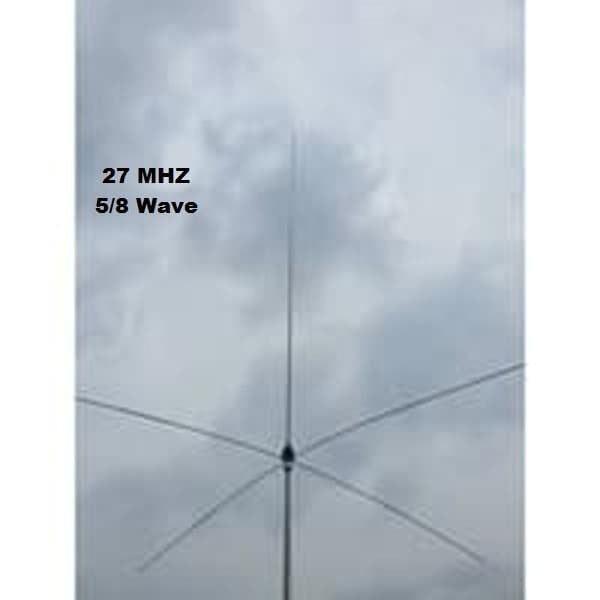 Antena Ground Plane 27Mhz 11M Band 1500W, 27 Mhz Vertical Base Antenna