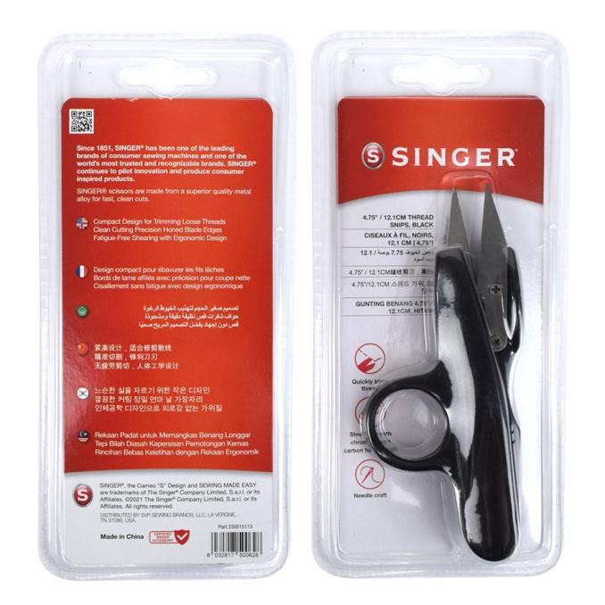 

Gunting Benang Cekris Singer Dengan Jempol / Thread Cutter 4,75 Inch Kode 1289
