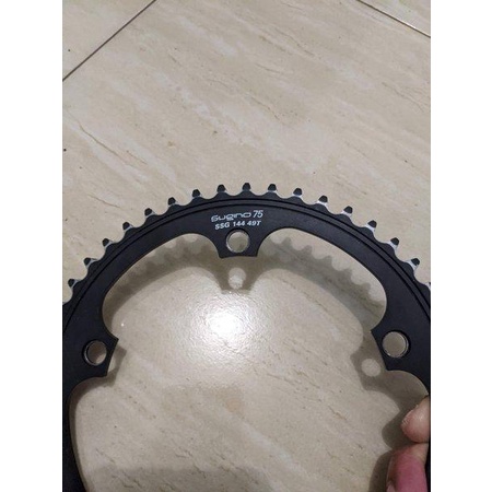 Sugino 75 SSG BCD 144 Chainring Black 49T Track Bike Fixed Gear