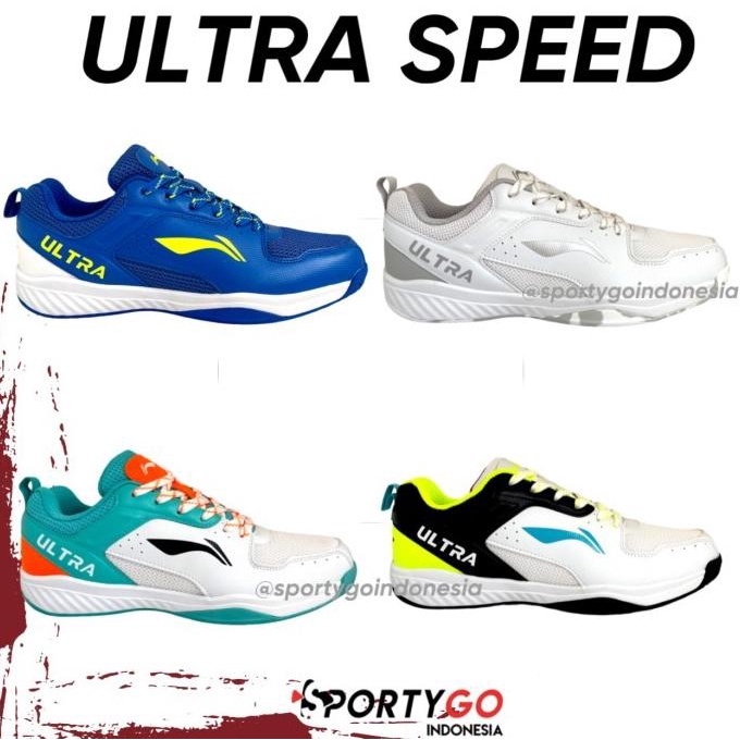 Sepatu Badminton Lining Anak Ultra Speed Original / Junior Jr Kids Berryandano