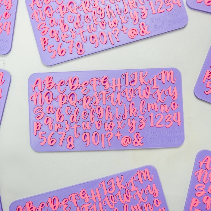 

✨Baru Florence Alphabet Fondant Stamp Size M Special Edition Dgn Acrylic Box Bisa Gojek