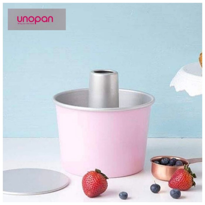 

✅Termurah Unopan Un16001 Chiffon Cake Pan Sets / Loyang Sifon 15Cm - Anodized Terbatas