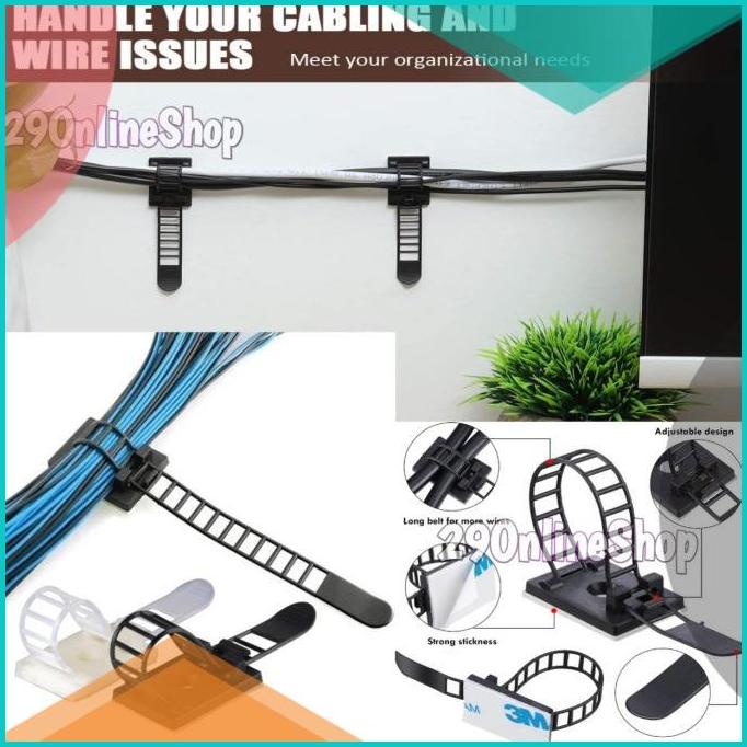 

klip perapih kabel tempel cable ties clip organizer holder klem CL-2