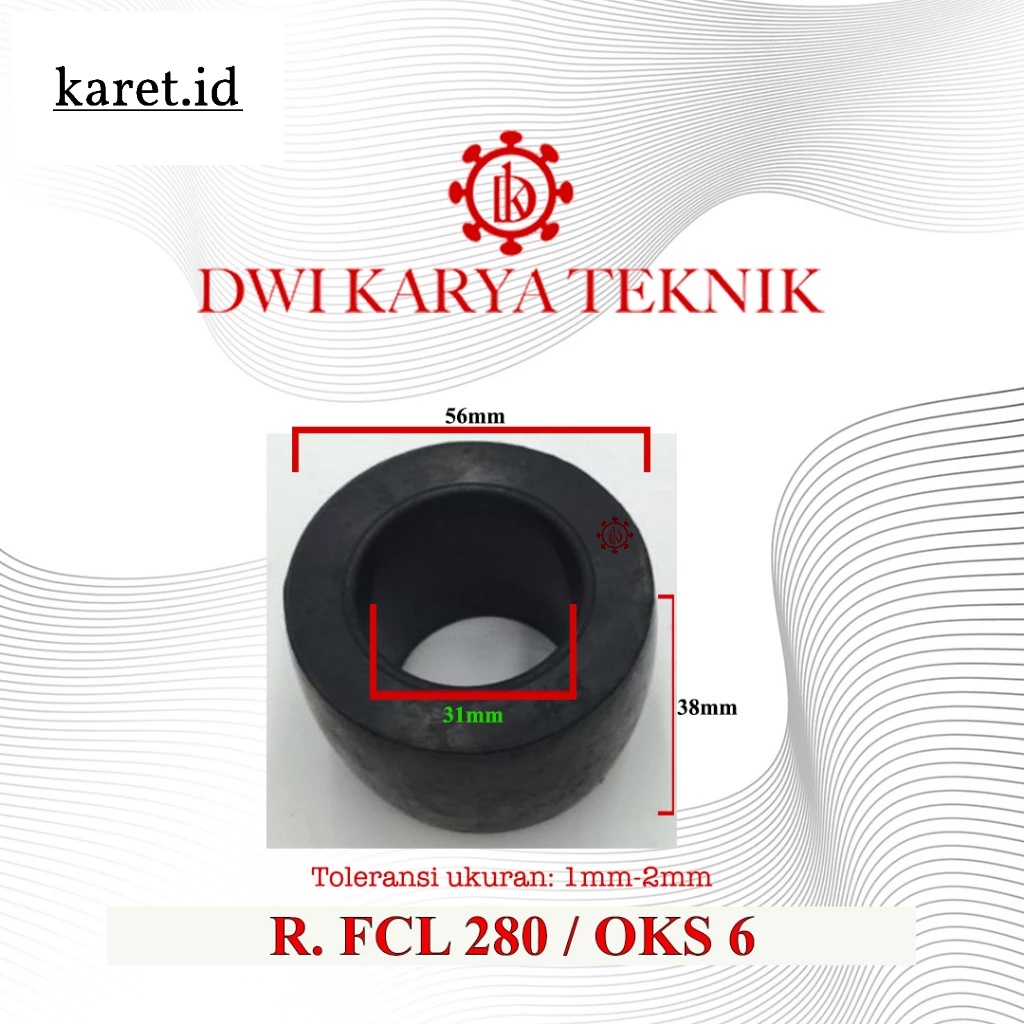 KARET KOPLING FCL 280 / 315 / F6 KARET / F6 fcl6 #6 / rubber coupling Fcl 6 F6 #F6