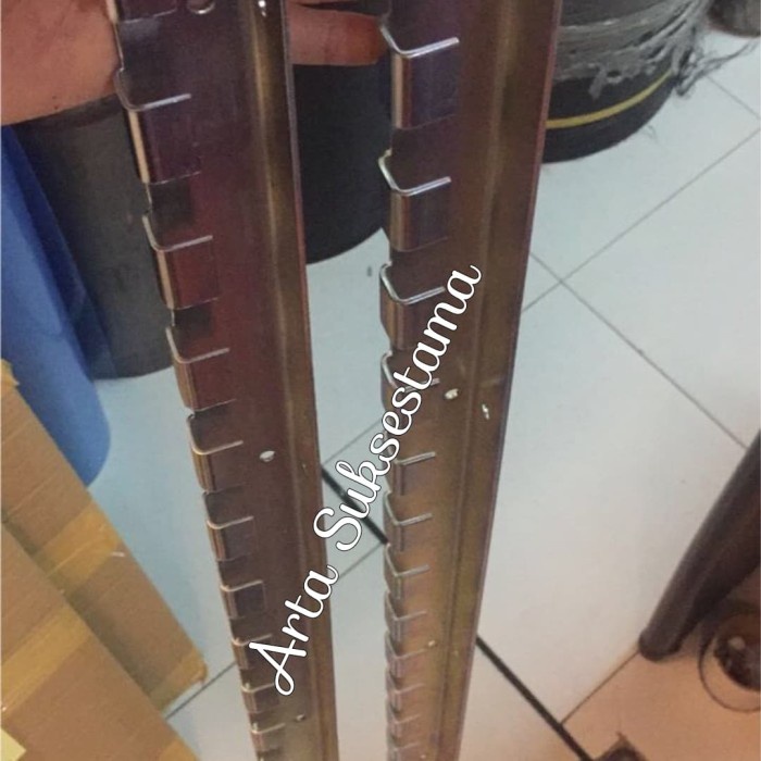 ✅Ready Bracket Rel Penggantung Tirai Pvc 100Cm Stainless Steel Terbaru