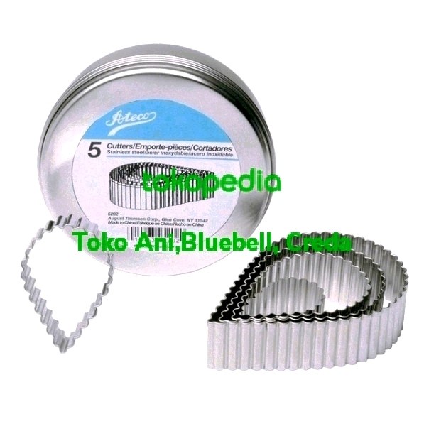 

✨Baru Ateco Fluted Tear Drop Cutter Set -5 / Cutter Bentuk Air Mata Gerigi. Bisa Sameday