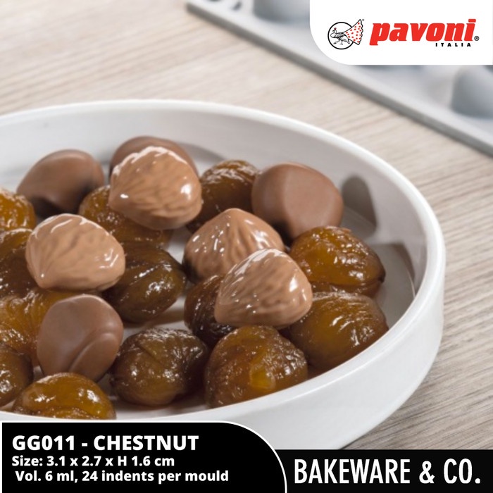 

✅Termurah Pavoni Gourmand - Gg011 Chestnut 30 X 17.5 Cm Mould Diskon
