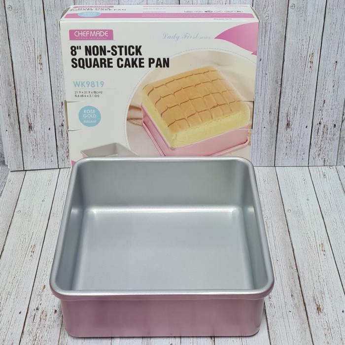 

✅Termurah Chefmade Pink 8Inch Deep Square Bake Pan Wk9811 / Loyang Kue Persegi Bisa Gojek