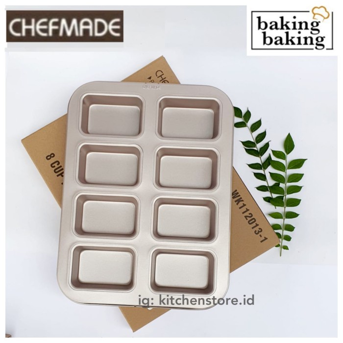 

✅Termurah Chefmade Cm112013-1 8 Cup Loaf Pan / Loyang Roti Kue Muffin Persegi Terbaru