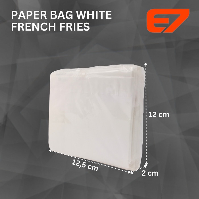 

✅Termurah Paper Bag French Fries Food Paper Tray Kantong Kertas Putih 1000Pcs Bisa Gojek