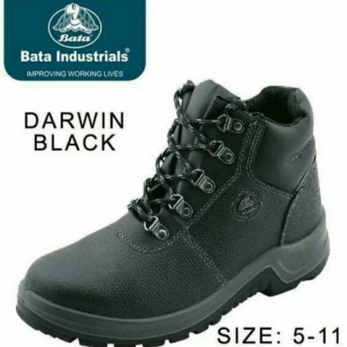 ✨COD Safety Shoes Bata Industrials - Darwin Black Terbaru