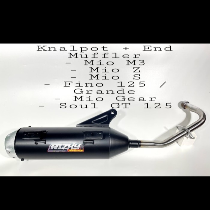 ✨New Ori Knalpot Fino 125 Cms  End Muffler Thailand - Bahan Bending Ori Zrc / Berkualitas