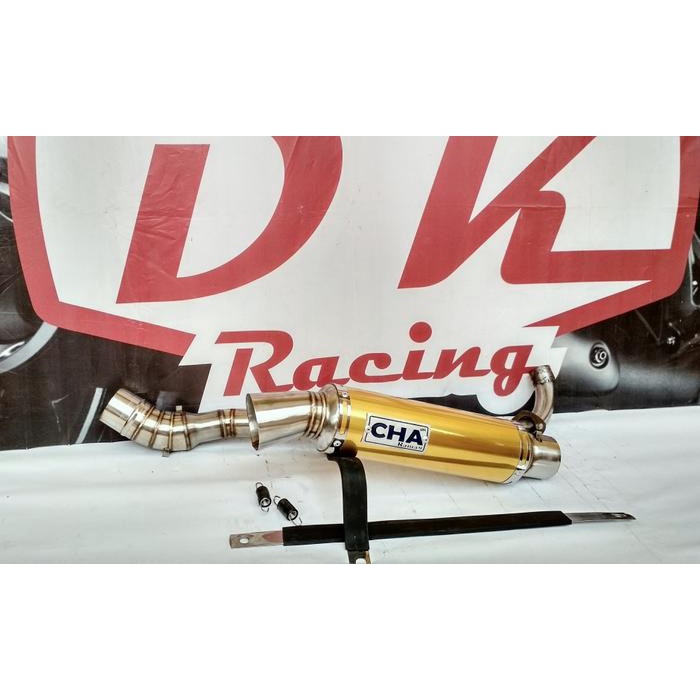 ✨New Ori Exhaust Knalpot Racing Honda Supra Fit Cha Gold Berkualitas