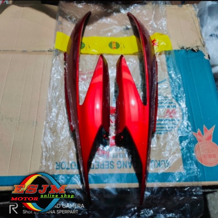 ✨New Ori Cover Body Belakang Tebeng Samping Honda Vario 110 Karbu Old Marun Bisa Gojek