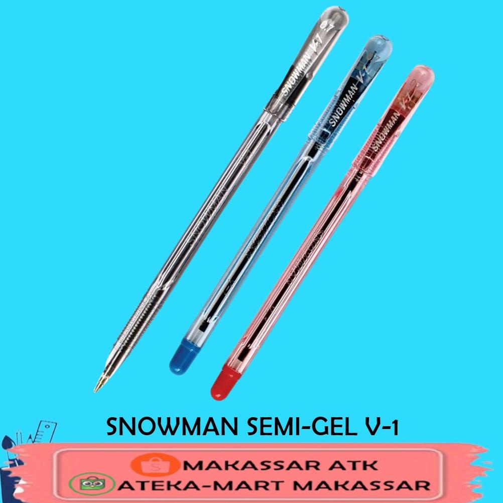 

ORIGINAL [BOX/12PCS] SNOWMAN BALLPOINT V-1 PROMO
