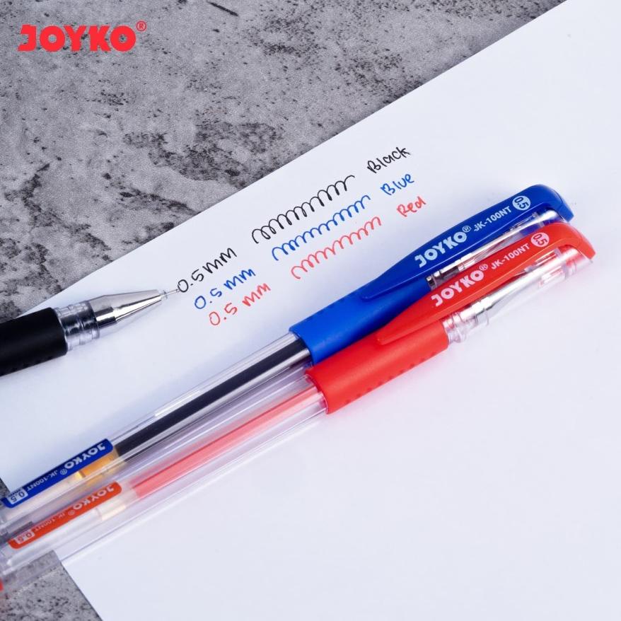 

BISA COD JOYKO JK-100NT Gel Pen / Pulpen / Pena Joyko / 0.5 mm - Hitam ( 1 BOX, 12 PCS) TERMURAH