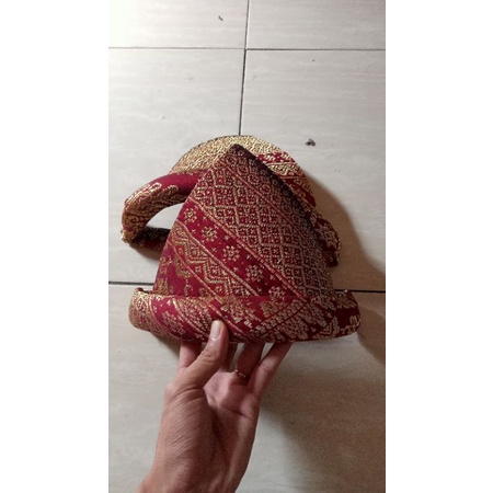 tanjak khas palembang asli songket tenun #tanjak #khassumatera