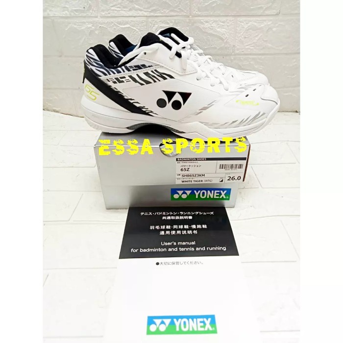 ✨Ori Sepatu Badminton Yonex Shb 65 Z3 65Z3 Men White Tiger Jp Code Original Diskon
