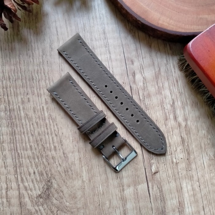 watch strap 22mm leather strap , tali jam tangan kulit asli