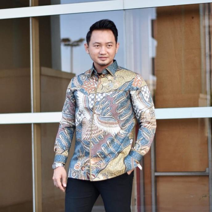 RENDY EXCLUSIVE KEMEJA BATIK KATUN SILK PRIA LENGAN PANJANG X9 TITIRANI5