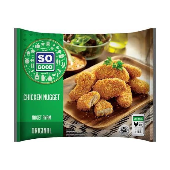 

SO GOOD CHICKEN NUGGET ORIGINAL 400GR /PCK