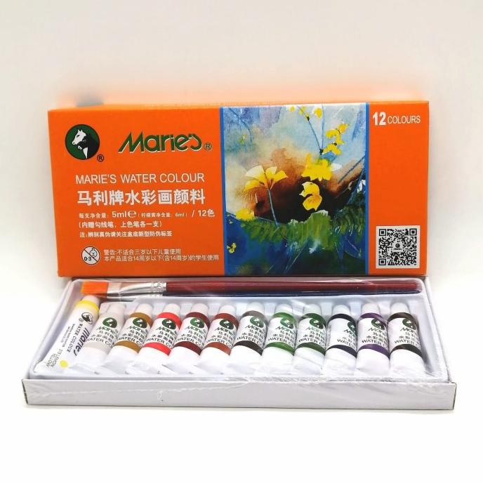 

Watercolour Maries 12 Warna (5Ml) Kode 177