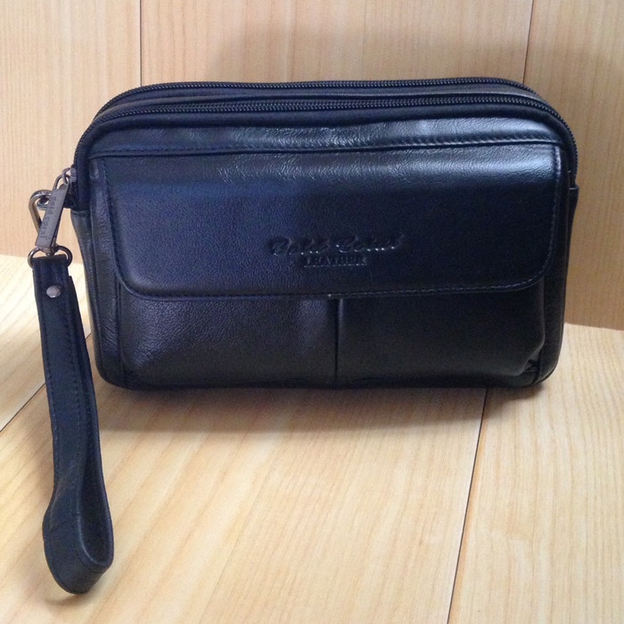 ✨Original Tas Hand Bag Clutch Pria Gold Coral #2269 Asli Kulit Kualitas Premium Terbaru