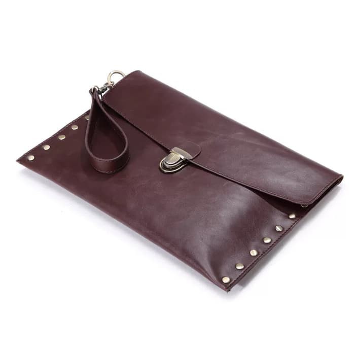 ✨New Tas Clutch Handbag Kulit Pria / Hand Bag Tipis Tas Tangan Kulit Impor Limited