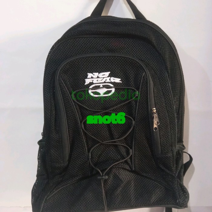 ✨Ready Tas No Fear Original Bag Backpack Ransel Sport Black Net Series Limited