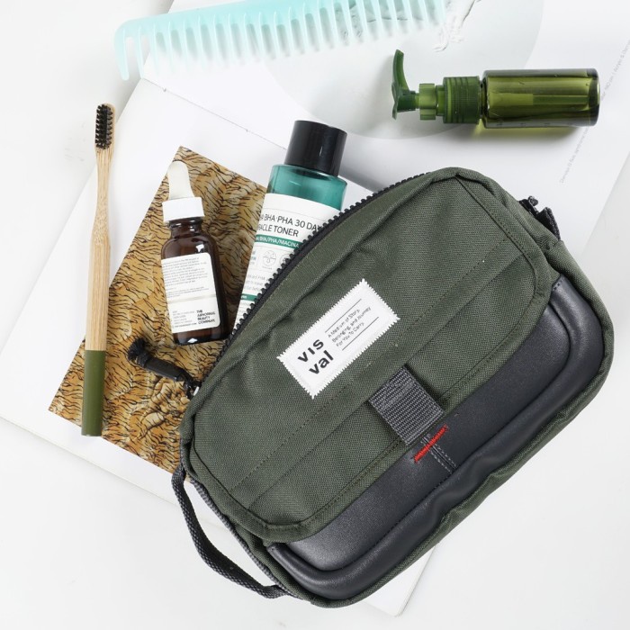 ✨Original Dopp Kit Visval / Tas Tangan / Hand Bag Visval Flashpack Olive Terbatas