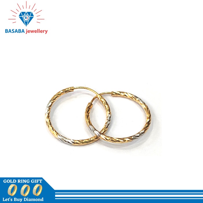 ✨Termurah Anting Gipsy Donat Emas Asli Limited