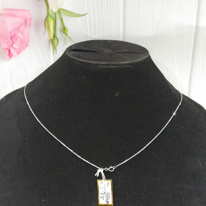 ✨Termurah Kalung Italy Emas Putih Original 750/18K Fashion Asli Ij Kp17540 Diskon