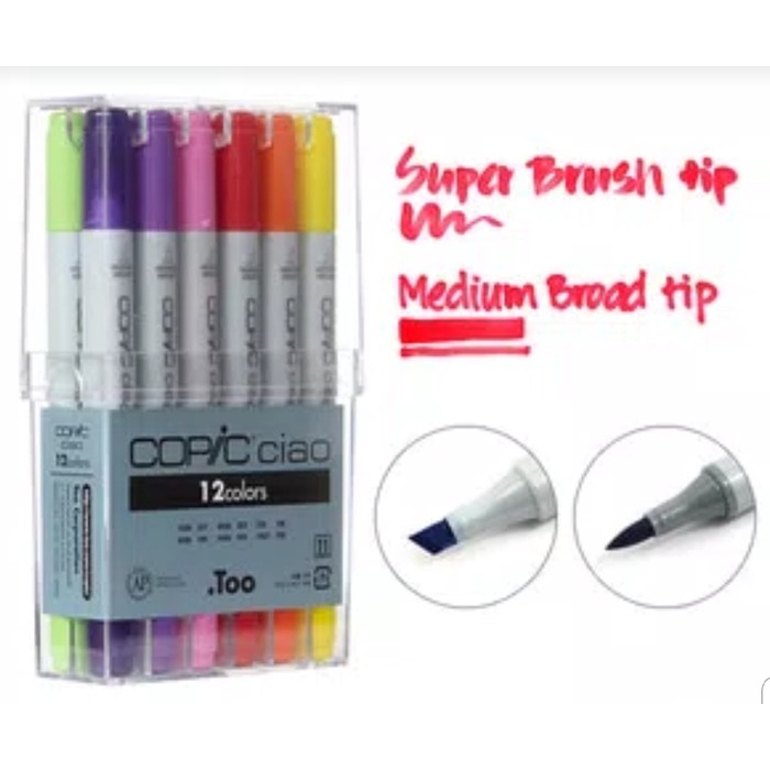 

✨Sale Copic Ciao 12 Warna Basic Bisa Sameday