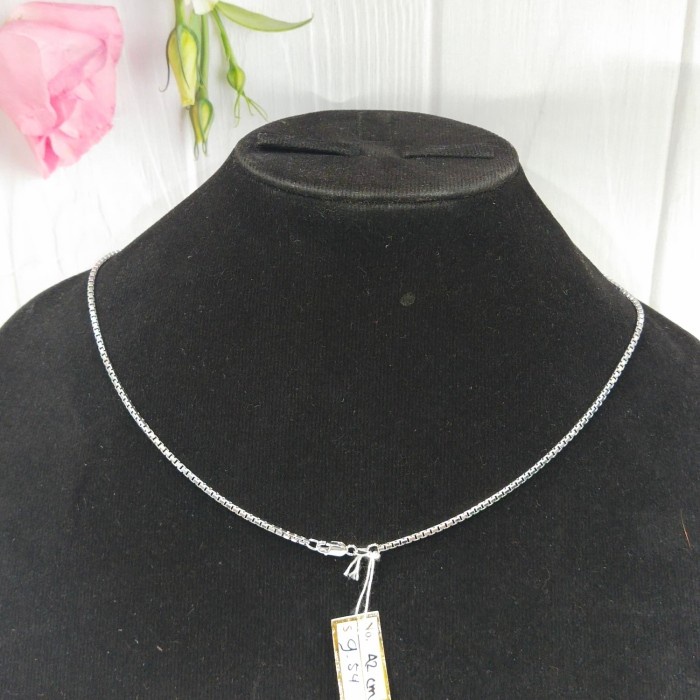 ✨Termurah Kalung Italy Emas Putih Original 750/18K Fashion Asli Ij Kp95442 Bisa Gojek