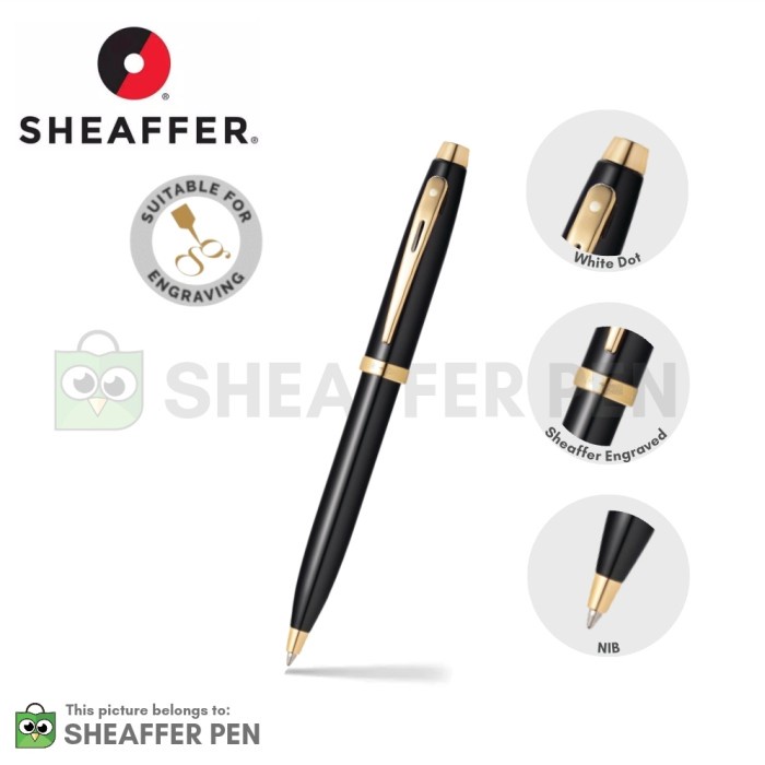 

✨Sale Sheaffer® Sgc 100 - Gloss Black Featuring Gold Tone Trim Ballpoint. Bisa Sameday