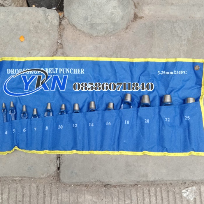 

✨Sale Alat Manual Pembolong Plat Set 14 Pcs Holow Punch Set Original 3-25Mm Bisa Gojek