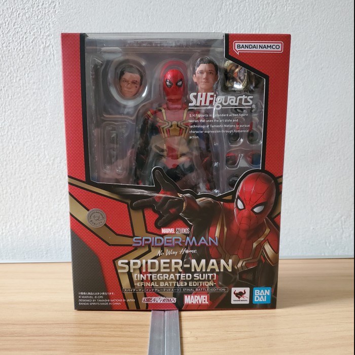 ✨New Ori Shf Spiderman Integrated Suit No Way Home Tom Holland Misb Terbaru