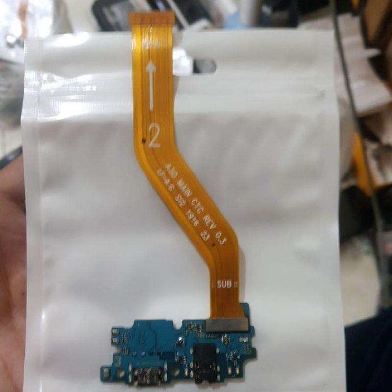 Papan Cas Konektor Cas Board Cas + Fleksibel Samsung A30 Ori Copotan
