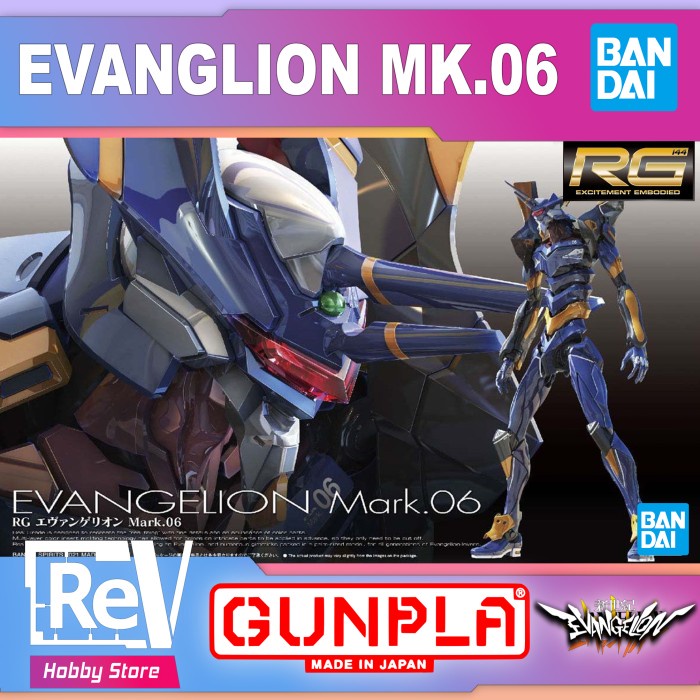 ✨New Rg Evangelion Mark 06 Bandai Real Grade 1/144 Bisa Gojek